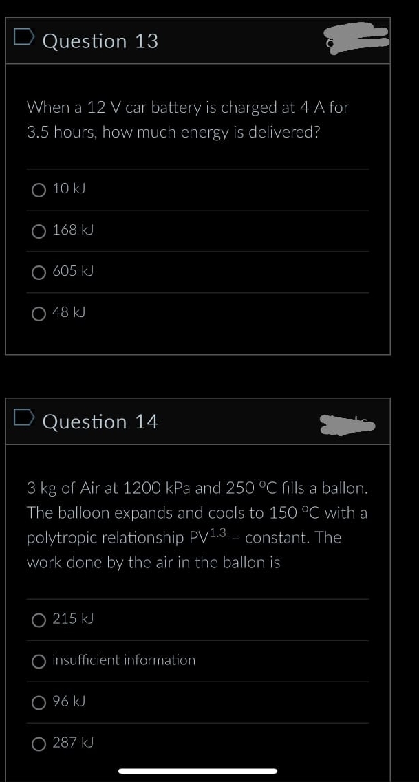 Solved Question 13When a 12V ﻿car battery is charged at 4A | Chegg.com