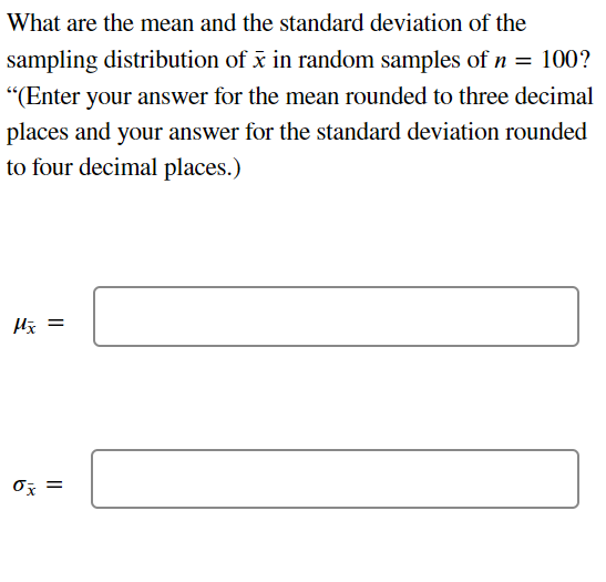 What are the mean and the standard deviation of | Chegg.com