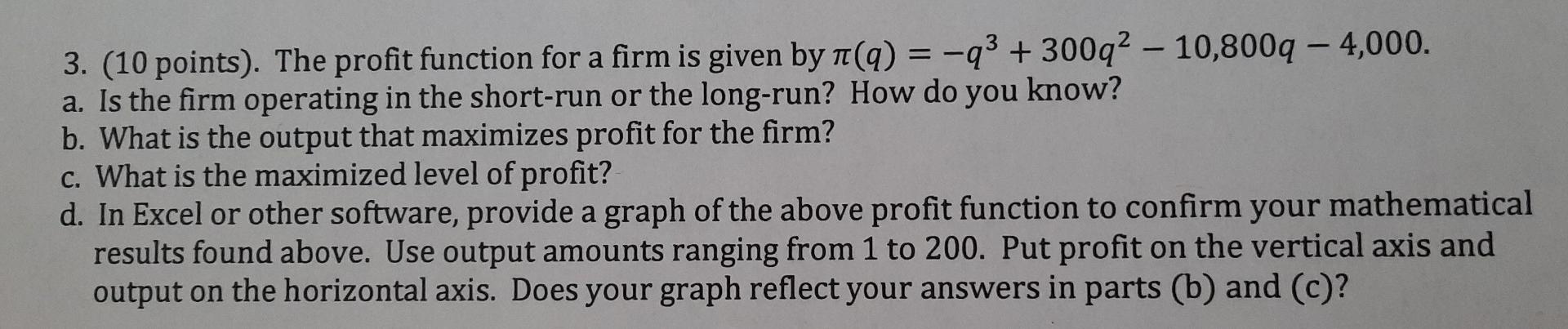 Solved For d), you do not need to plot the graph in Excel, a | Chegg.com