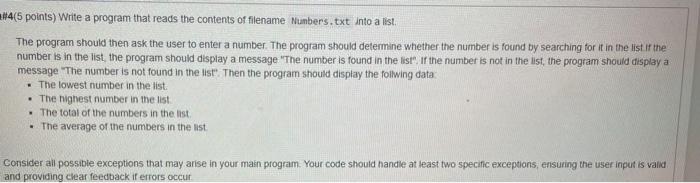 Solved H4(5 points) Write a program that reads the contents | Chegg.com