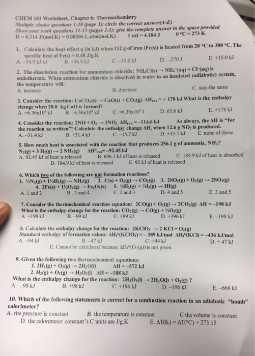 Worksheet 6 Combustion Reactions Balance Combustion Equations