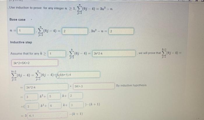 Solved Prove By Induction That For Any 1798