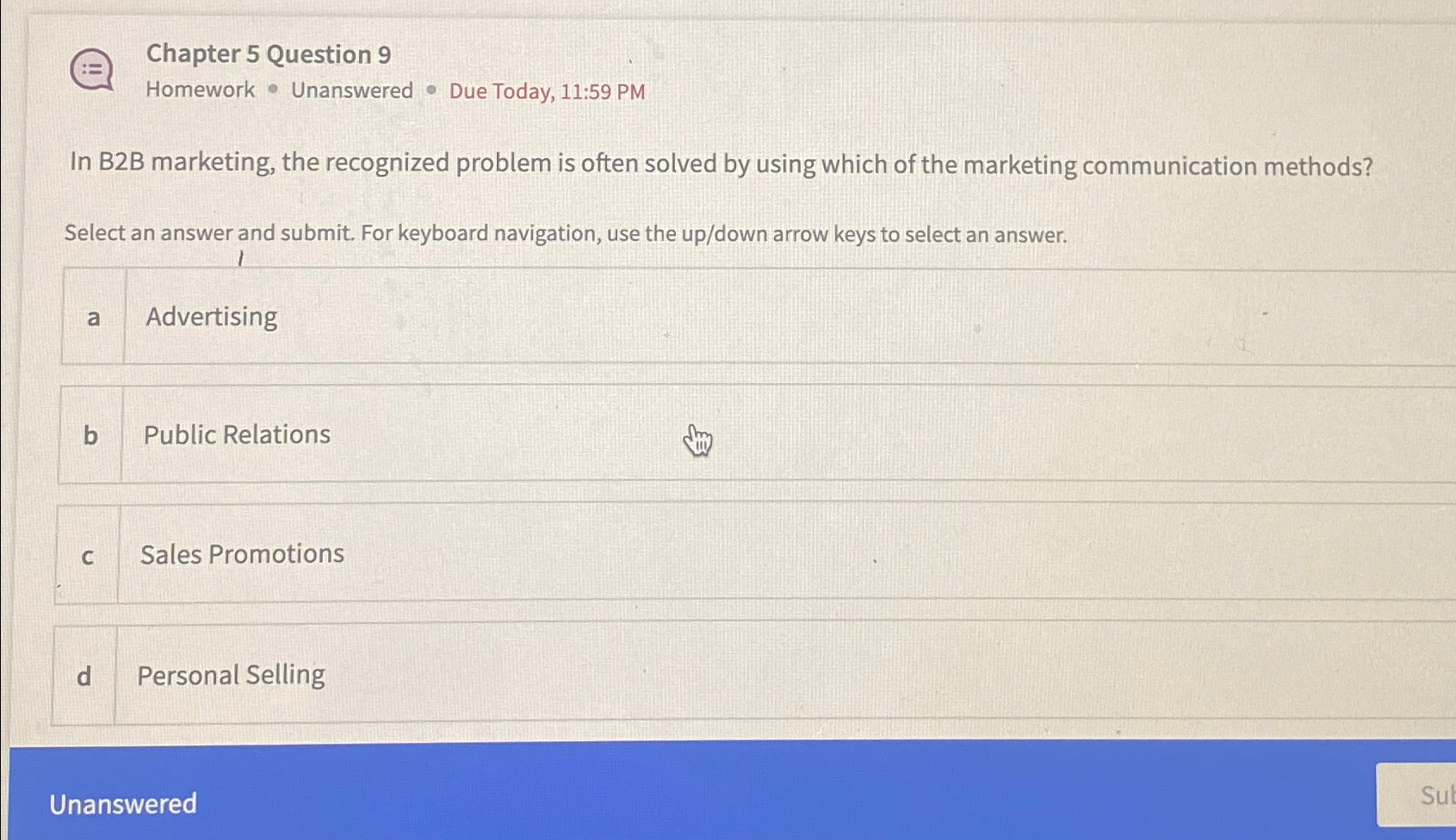 Solved Chapter 5 ﻿Question 9Homework * ﻿Unanswered * ﻿Due | Chegg.com