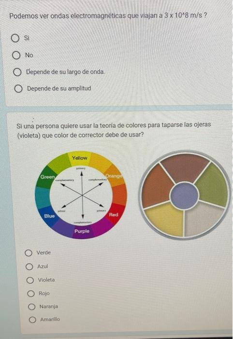 Podemos ver ondas electromagnéticas que viajan a \( 3 \times 10^{\wedge} 8 \mathrm{~m} / \mathrm{s} \) ? Si No Depende de su