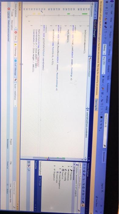Solved please help fix this code, im using c# visual studio. | Chegg.com