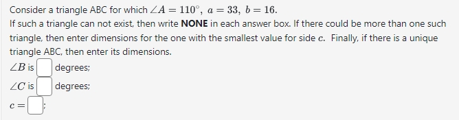 Solved Consider a triangle ABC for which | Chegg.com