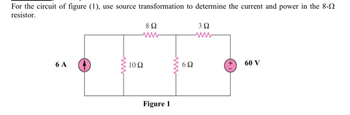 Solved For the circuit of figure (1), use source | Chegg.com
