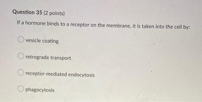 Solved If a hormone binds to a receptor on the membrane, it | Chegg.com