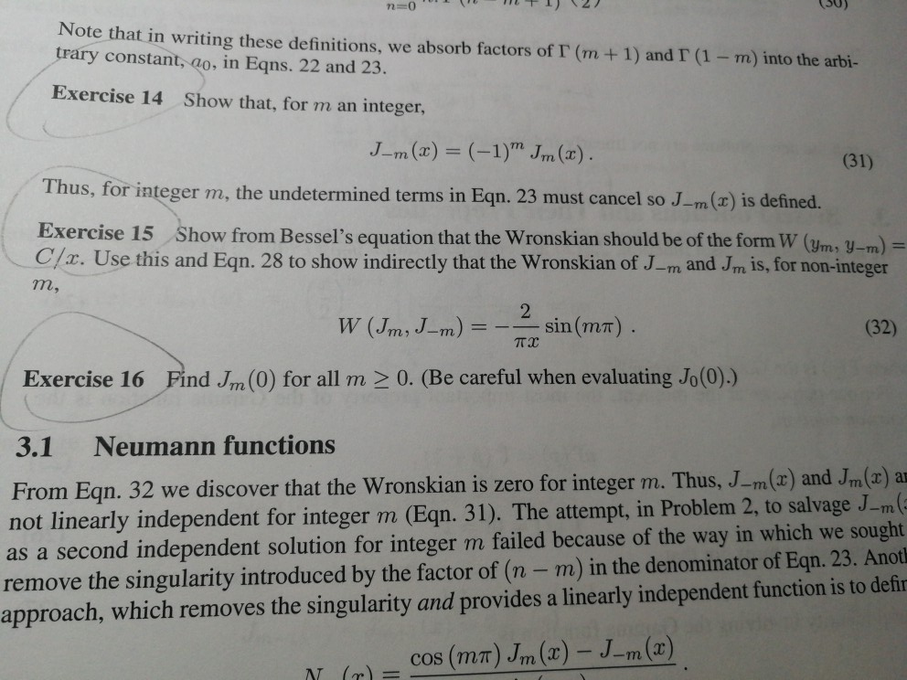 Solved Pa Exercise 16 Find Jm 0 For All M 0 Be Caref Chegg Com