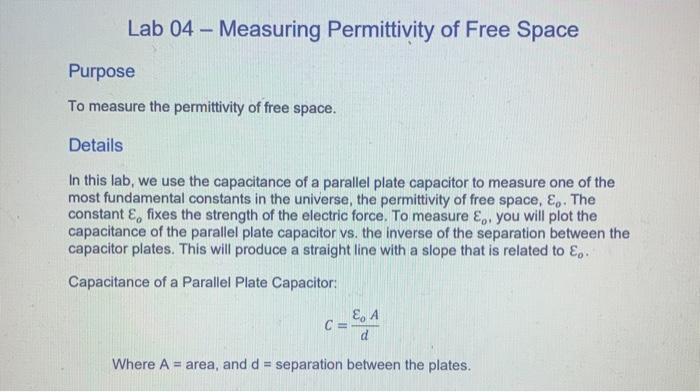 solved-lab-04-measuring-permittivity-of-free-space-purpose-chegg