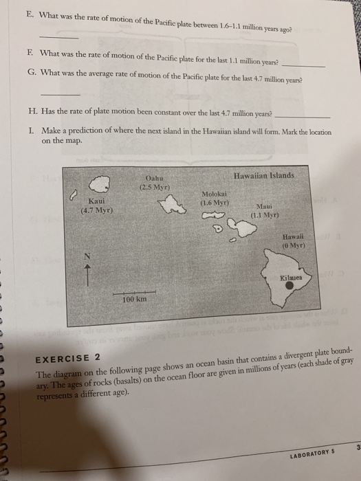 Solved 530 E. What was the rate of motion of the Pacific | Chegg.com