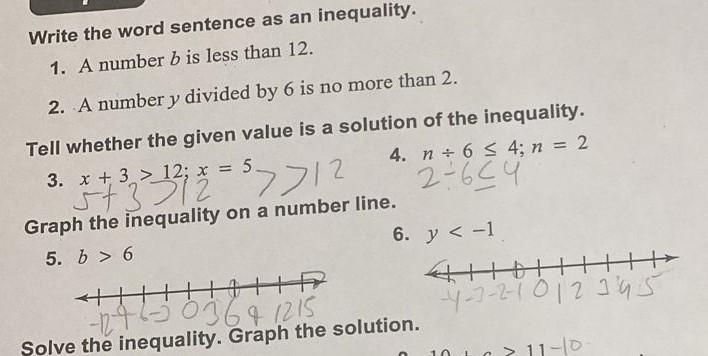 How To Write A Word Sentence As An Inequality