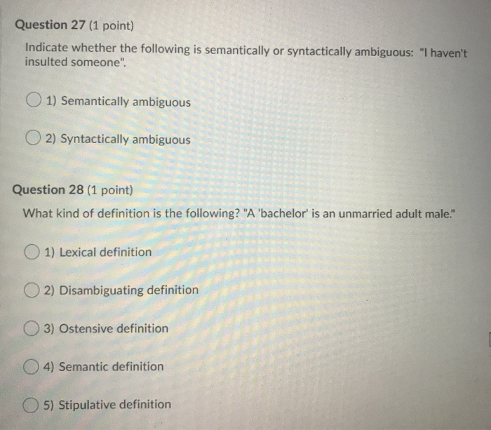 Solved Question 22 (1 point) What best completes the | Chegg.com