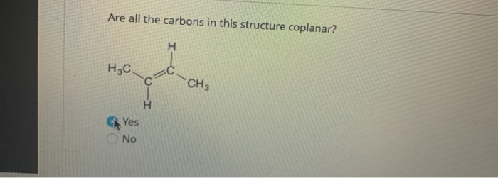 Are All The Carbons In This Structure Coplanar