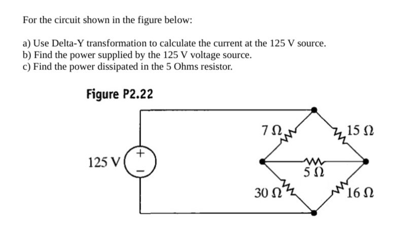 Solved For the circuit shown in the figure below: Apply | Chegg.com