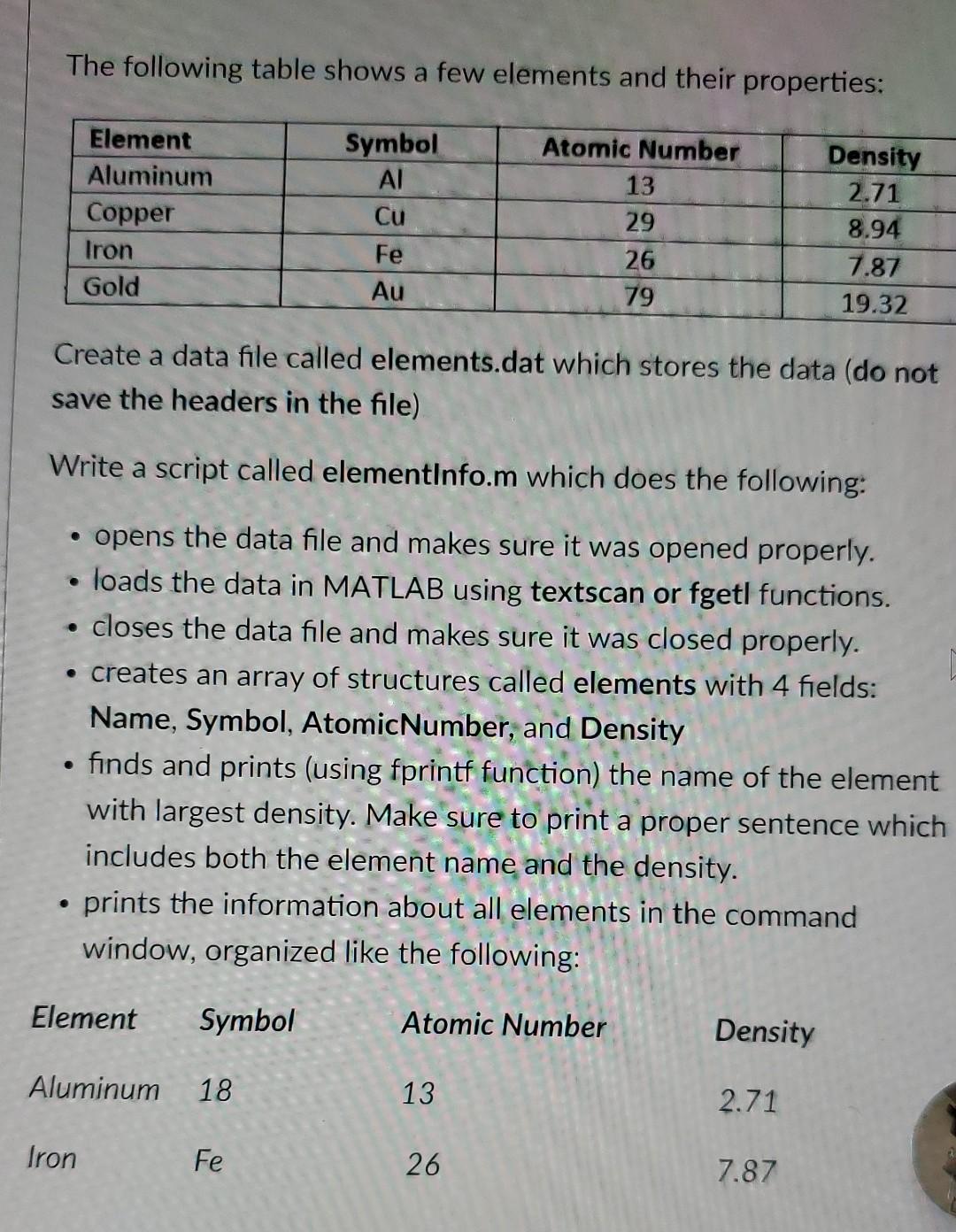 solved-the-following-table-shows-a-few-elements-and-their-chegg