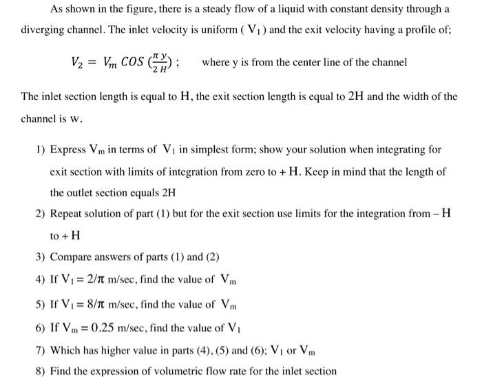 Solved As shown in the figure, there is a steady flow of a | Chegg.com