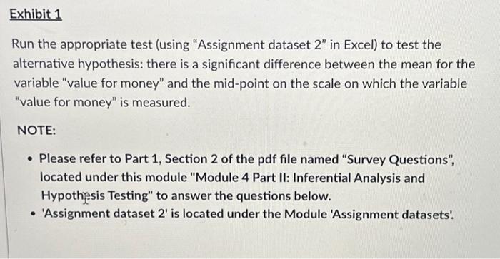 Solved Using the dataset for the assignment, run a