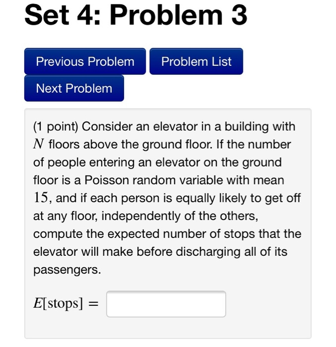 Solved Set 4: Problem 3 Previous Problem Problem List Next | Chegg.com