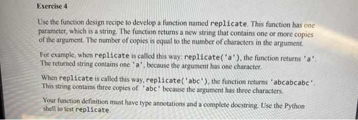 Solved Use the function design recipe to develop a function | Chegg.com