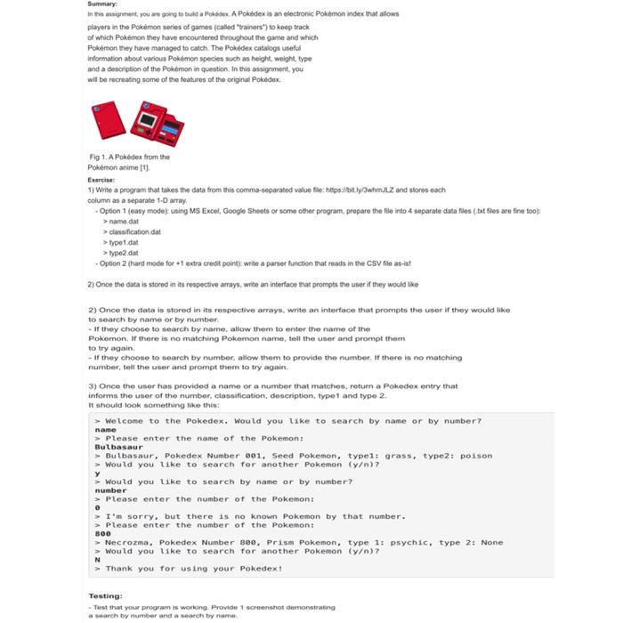 Solved Summary: In this assignment, you are going to build a | Chegg.com