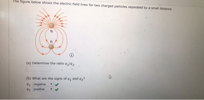 Solved The figure below shows the electric field lines for | Chegg.com