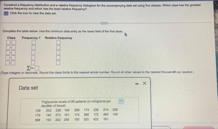 Solved relative frequency and which has the contro frontynoy | Chegg.com