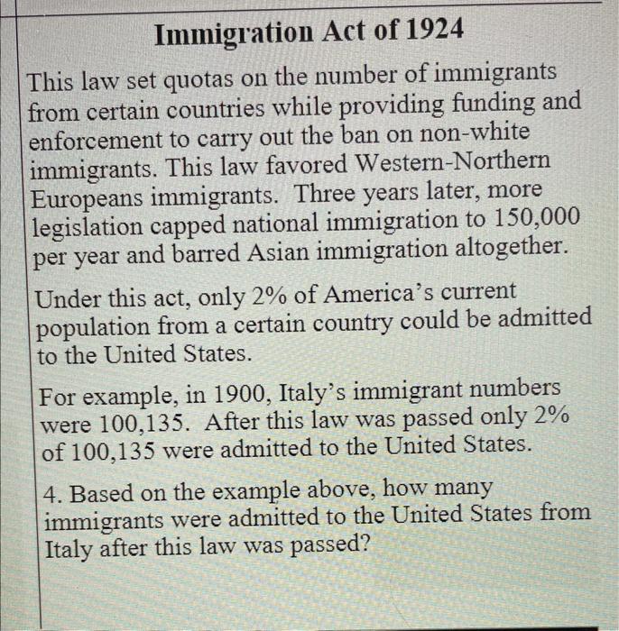 immigration act of 1924