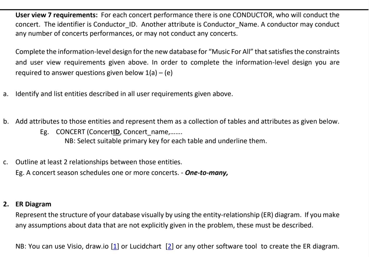 Solved Database Design The 