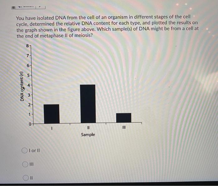 Solved You have isolated DNA from the cell of an organism in | Chegg.com