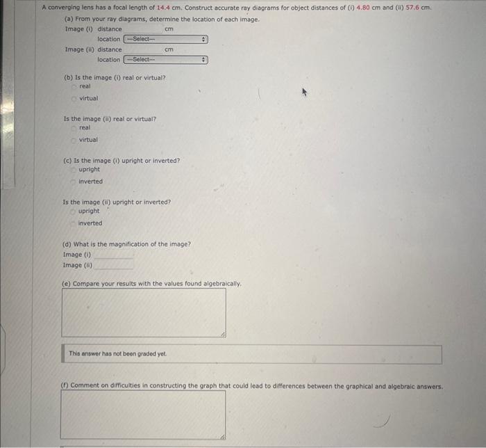 Solved (b) Is the image (i) real or virtual? real virtual Is | Chegg.com
