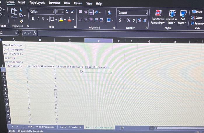 Solved Do anyone know how to do this math problem in excel ? | Chegg.com