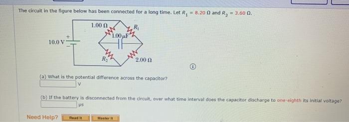 Solved The circuit in the figure below has been connected | Chegg.com