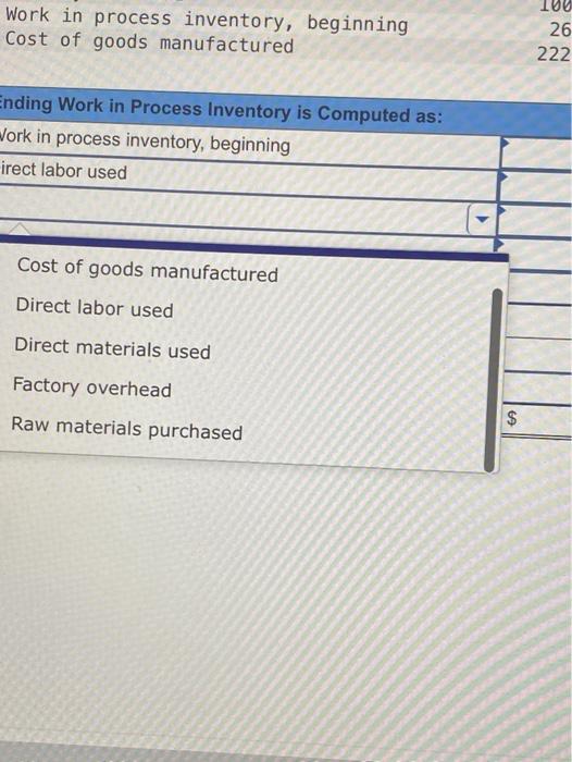 Solved Compute ending work in process inventory for a | Chegg.com