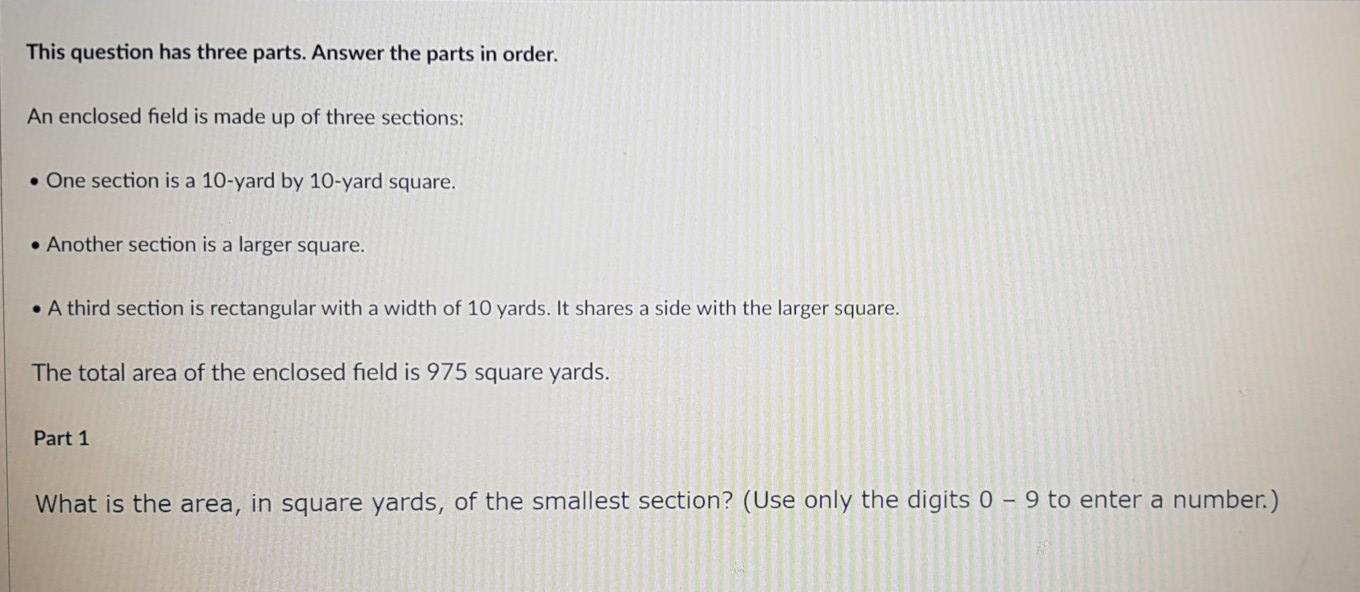 Solved This question has three parts. Answer the parts in | Chegg.com