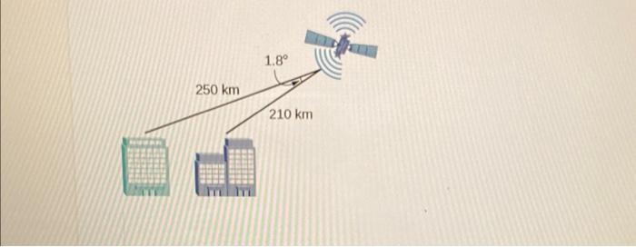 Solved To find the distance between two cities, a satellite | Chegg.com