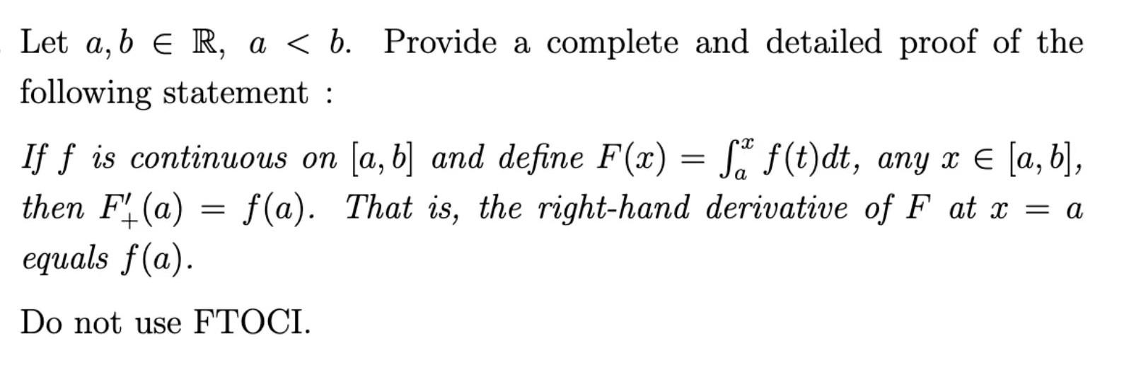 Solved Let A,b∈R,a | Chegg.com