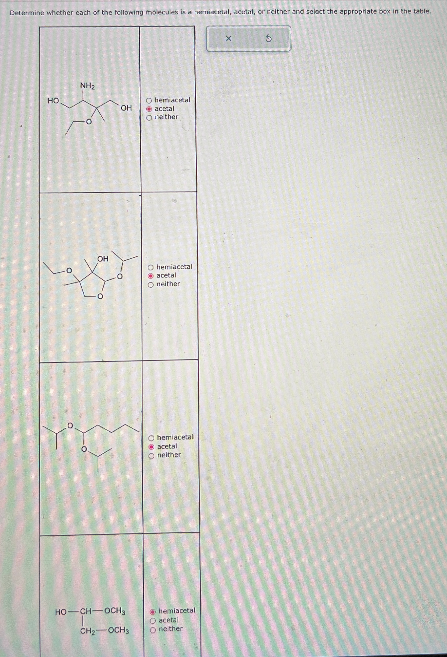 Solved Determine whether each of the following molecules is | Chegg.com