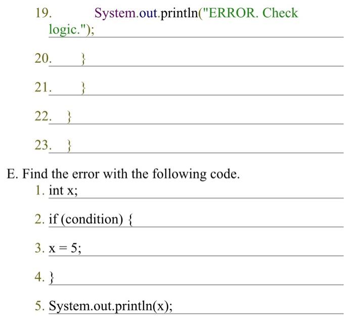 Solved Find and debug the errors in the following exercise. | Chegg.com