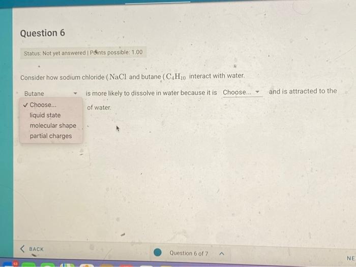 Solved Question 6 Status: Not yet answered Points possible: | Chegg.com