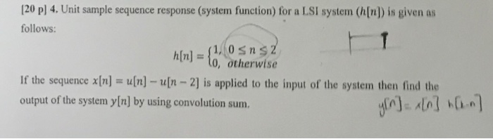 Unit Sample Sequence Function Graph Solved 120 p) 4. Unit sample sequence response (system | Chegg.com