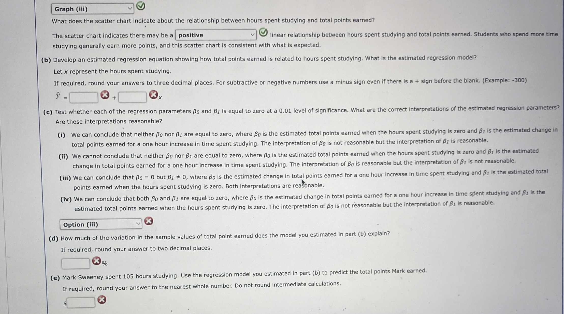 Solved Graph (iii)What does the scatter chart indicate about | Chegg.com