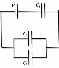 Solved Three Capacitors C1 5 5 µf C2 9 5 µf And C3 Chegg Com