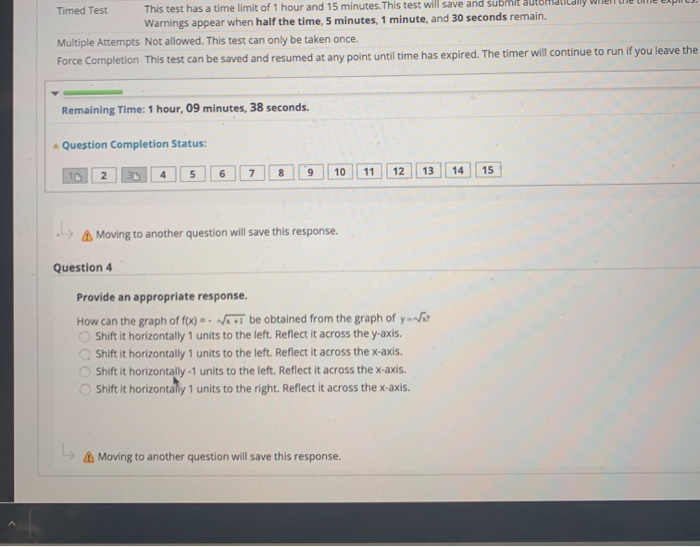 Solved Timed Test This test has a time limit of 1 hour and | Chegg.com