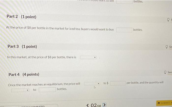 Solved 02 Question (7 points) e See page 297 The market for | Chegg.com