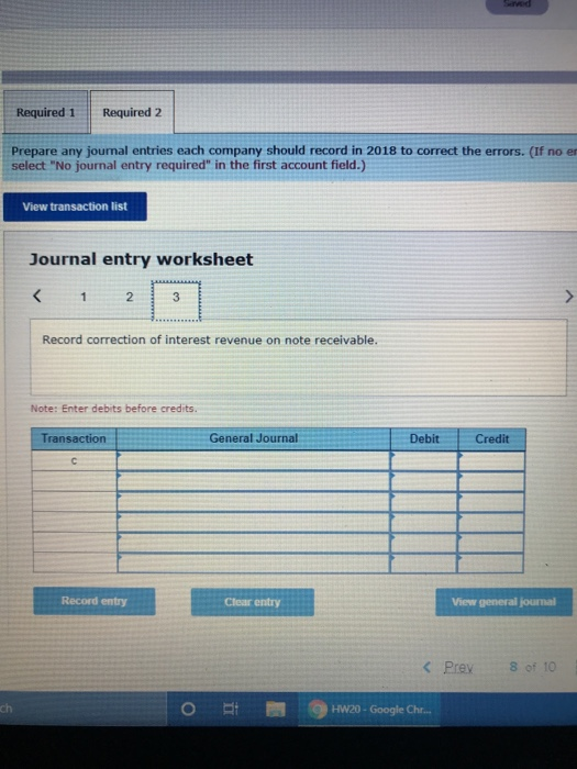 Solved Exercise 20-23 Error correction; three errors | Chegg.com
