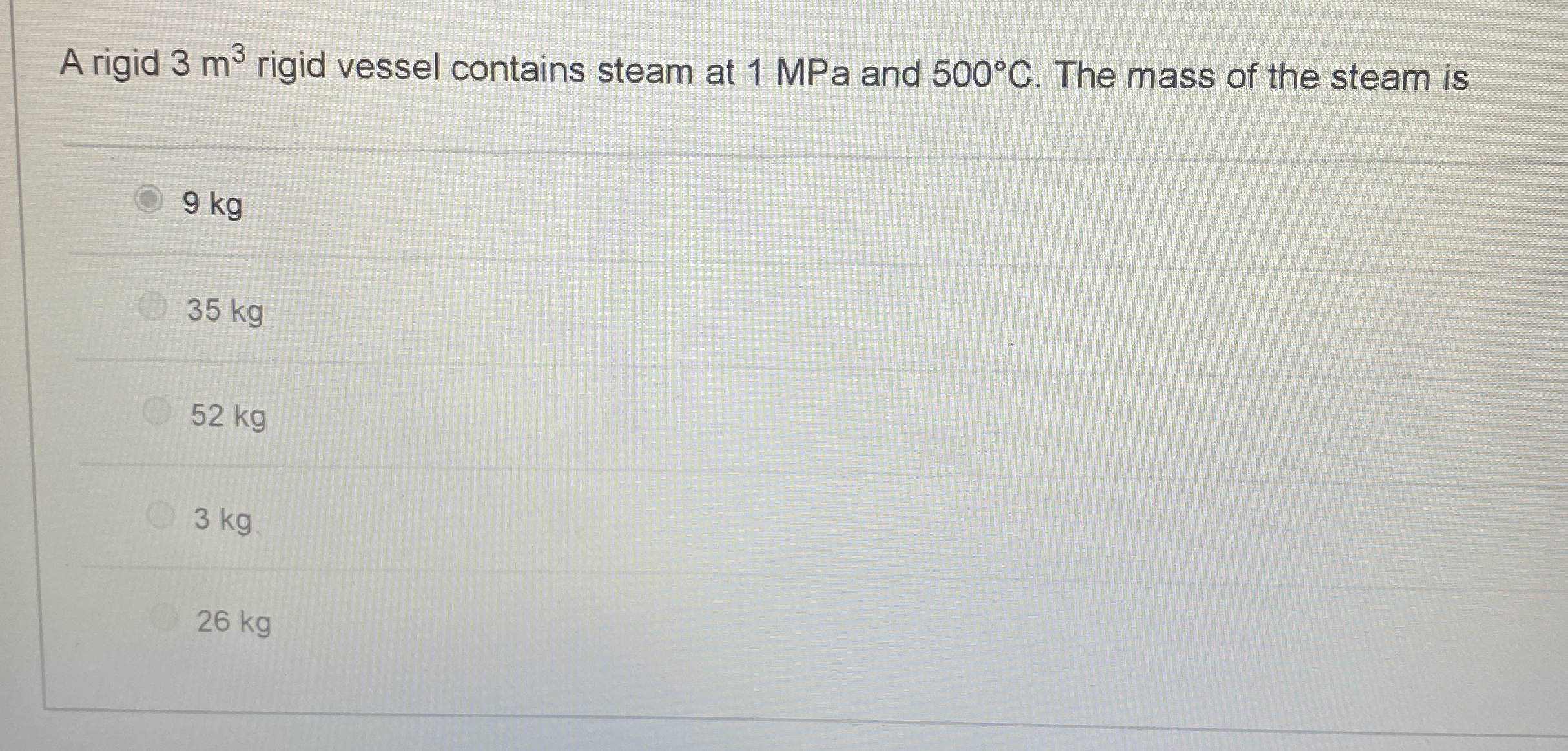 Solved A rigid 3m3 ﻿rigid vessel contains steam at 1 ﻿MPa | Chegg.com