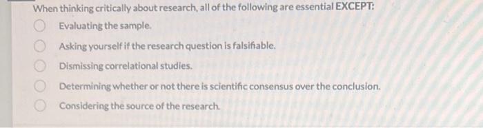 Solved Evaluating the sample. Asking yourself if the | Chegg.com