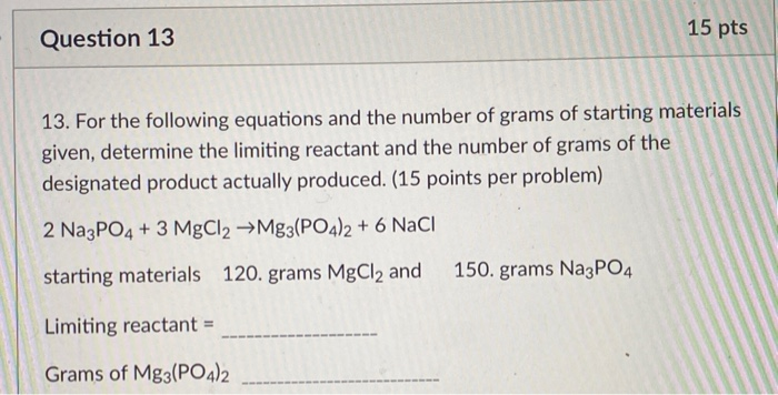 Solved Question 12 15 pts 12. For the following balanced | Chegg.com