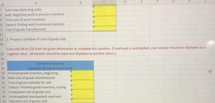 Solved please answer questions in yellow with the excel | Chegg.com